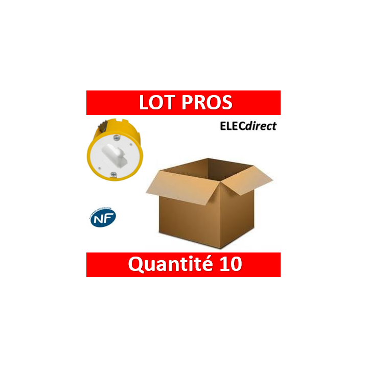 Legrand Batibox - Boîte luminaires pour applique - Prof. 40 - 089304x10