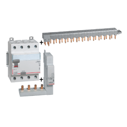 LEGRAND - Interrupteur différentiel DX3-ID 4P 40A - 30mA - A + module 4P - 411675+406301+405201