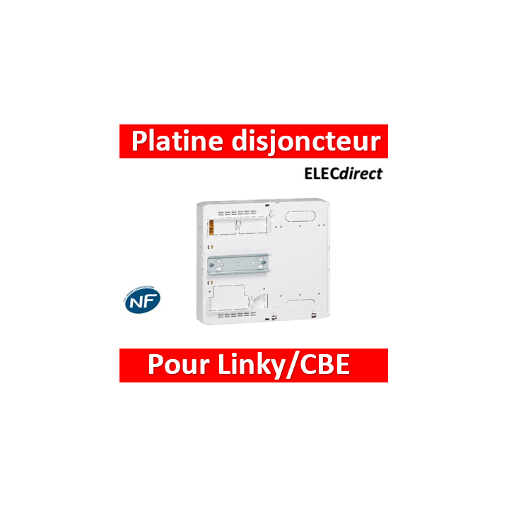 Legrand - Platine disjoncteur branchement et/ou compteur Linky/CBE - DRIVIA 13M et 18M - 401182