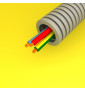 Preflex - Gaine électrique ICTA préfilée - diamètre 25 mm - 3G6 mm² - B/R/VJ - rouleau 50 m - Réf : PFG25EVR36001