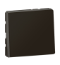 Legrand - Mosaic Easy LED - Interrupteur ou va-et-vient - 10AX - 250V~ - Noir Mat - 2 modules - Réf : 079111L