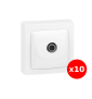Legrand Oteo - LOT de 10 prises TV simple - Réf : 086040x10