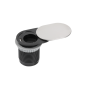 GTV Lighting - Multiprise encastrable SLIDE - 1 x PC 2P+T + 1 x USB Type-A - Ø60mm - Aluminium - Réf : AE-BPW1S1UCH-51