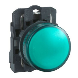 Schneider - Harmony voyant rond Ø22 - IP66 - vert - LED intégrée - 24V - Réf : XB5AVB3