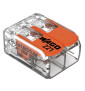 WAGO - Boîte de 50 Bornes auto fils Souple / Rigide 2 x (0.5 à 6mm2) - Réf : WAG 221-612