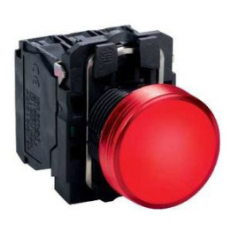 Schneider - Harmony voyant rond Ø22 - IP66 - rouge - LED intégrée - 24V - Réf : XB5AVB4