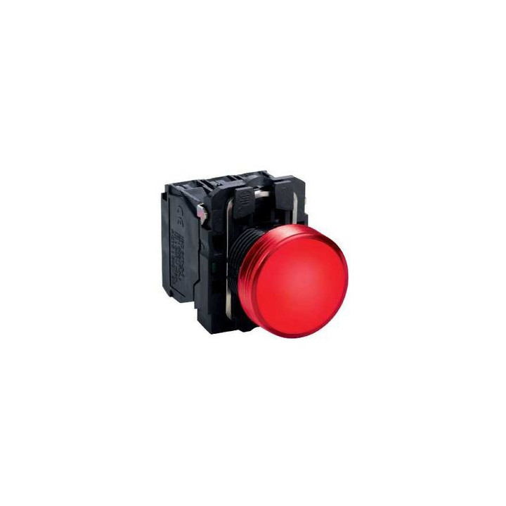 Schneider - Harmony voyant rond Ø22 - IP66 - rouge - LED intégrée - 24V - Réf : XB5AVB4