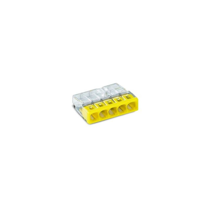 WAGO - Boîte de 100 Bornes auto fils rigide 5 x 2,5mm2 - Réf.: WAG 2273-205