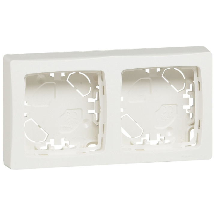 Legrand Oteo - LOT Cadre saillie 2 postes + 2xPC 2P+T 16A - Réf : 086092+086127x2