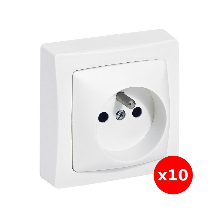 Legrand Oteo - Prise de courant 2P+T 16A - 230V -Réf : 086027x10