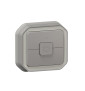 Legrand - Plexo - Interrupteur pour volets roulants - 250V - encastré - IP55/IK08 - Gris - Réf : 069538L+069681L
