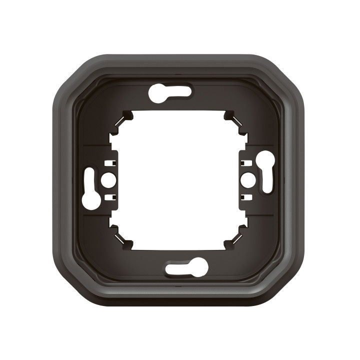 Legrand Plexo - Support plaque étanche - Encastré - 1 poste - Anthracite - Réf : 069606L