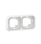 Legrand Plexo - Support plaque étanche - Encastré - 2 postes - Horizontal ou vertical - Blanc - Réf : 069694L