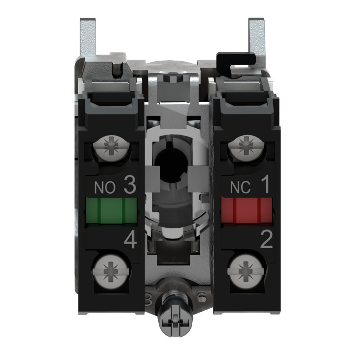 Schneider - Harmony XB4 - bouton tournant - 2 positions fixes - 1F+1O - noir - Ø22 - Réf : XB4BD25