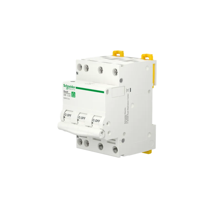Schneider RESI9 - disjoncteur modulaire - 3P+N - 32A - courbe C - peignable - Réf : R9PFC732