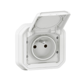 Legrand - Plexo - Prise 2P+T 16A - encastrée complet - IP55 - IK08 - 250V - Blanc - Réf : 070034L