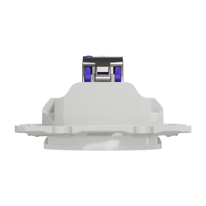 Schneider Odace - Prise RJ45 Grade 3 (multimédia +) Cat.6A STP (longue distance) - Blanc - Réf : S520477