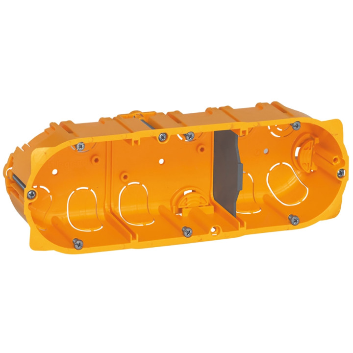 Legrand Batibox - Boîte d'encastrement 3 postes - Prof. 40 - Réf : 080043