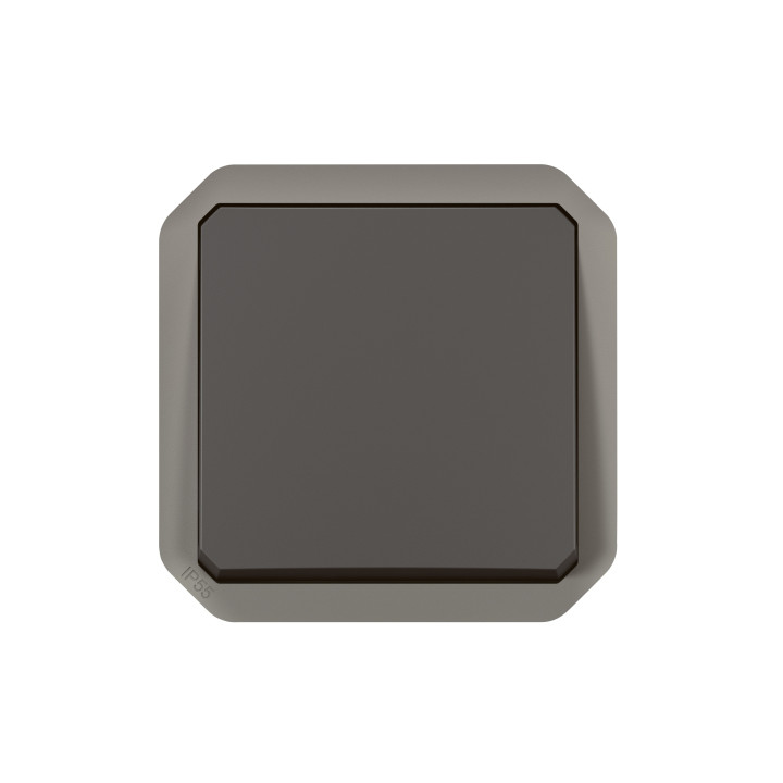 Legrand - Plexo - Interrupteur ou Va-et-Vient - composable - anthracite - 10A - 250V - IP55/IK08 - Réf : 069801L