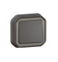 Legrand - Plexo - Interrupteur ou Va-et-Vient - encastré - anthracite - 10A - 250V - IP55/IK08 - Réf : 069881L