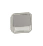 Legrand - Plexo - Poussoir lumineux porte-étiquette avec voyant - composable - gris - 10A - 250V - IP55/IK08 - Réf : 069544L