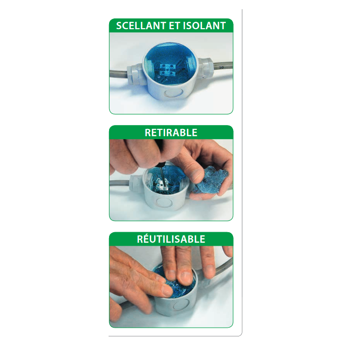 Ray Tech - Magic power Gel -500mL - Gel isolant et d étanchéité - 1 seule bouteille bi-composant - MPG500