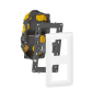 Legrand Mosaic - LOT - Plaque 2x2 modules - vertical - 277822L+080252+080022