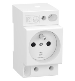 Schneider - Resi9 XP - Prise de courant 2P+T 16A - 250V - Réf : R9PCS616