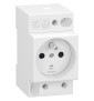 Schneider - Resi9 XP - Prise de courant 2P+T 16A - 250V - Réf : R9PCS616