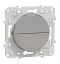 Schneider Odace - Poussoir volets-roulant 2 boutons montée/descente - Alu - Réf : S530207