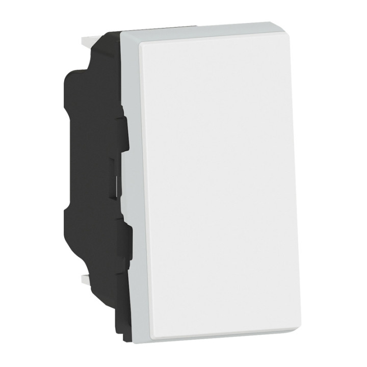 Legrand Poussoir ou poussoir inverseur Mosaic Easy-Led 6A 250V 1 module blanc Réf : 077030L