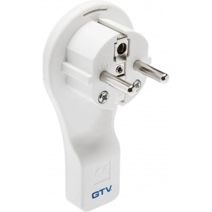 GTV Lighting - Prise extra plate - 2P+T - Blanc - Réf : AE-VA1UNI-00