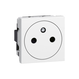 Legrand - Mosaic L - Prise de courant 2P+T 16A Surface EU - Bornes auto - Blanc - Réf : 278111L
