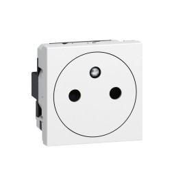 Legrand - Mosaic L - Prise de courant 2P+T 16A Surface EU - Bornes auto - Blanc - Réf : 278111L