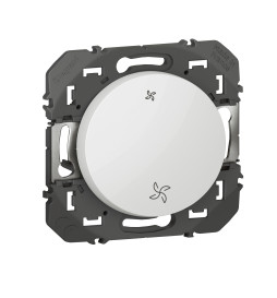 Legrand - Commande VMC poussoir Dooxie - Finition Blanc - Réf : 600006