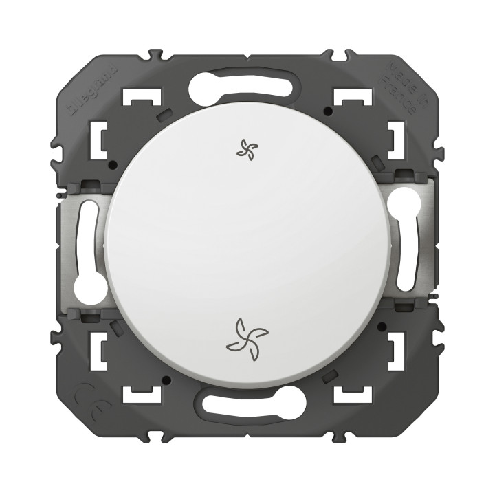 Legrand - Commande VMC poussoir Dooxie - Finition Blanc - Réf : 600006