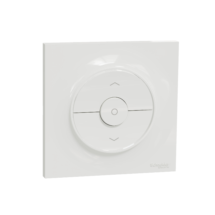 Schneider - Odace - interrupteur volet-roulant - 3 positions + plaque blanche - S520208+S520702