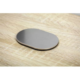 GTV Lighting - Multiprise encastrable SLIDE - 1 x PC 2P+T + 1 x USB Type-A - Ø60mm - Aluminium - Réf.: AE-BPW1S1UCH-51