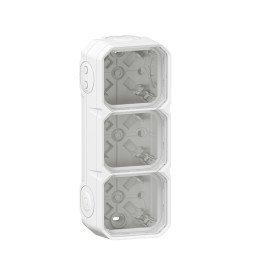 Legrand - Plexo - Boîtier saillie étanche composable - 3 postes - horizontal/vertical - sans cloison - blanc - Réf : 069688L