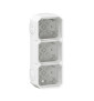 Legrand - Plexo - Boîtier saillie étanche composable - 3 postes - horizontal/vertical - sans cloison - blanc - Réf : 069688L