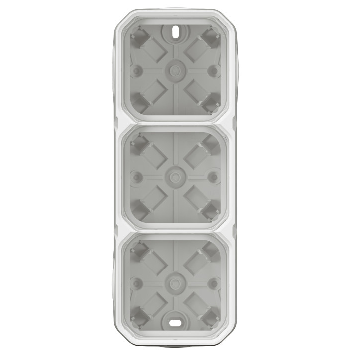 Legrand Plexo - Boîtier saillie étanche composable - 3 postes - horizontal/vertical - sans cloison - blanc - Réf : 069688L