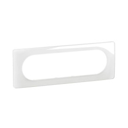 Legrand - Céliane 2024 - Plaque de finition Blanc Emaillé - 1 poste - 6/8 modules - Réf : CP0011