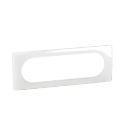 Legrand - Céliane 2024 - Plaque de finition Blanc Emaillé - 1 poste - 6/8 modules - Réf : CP0011