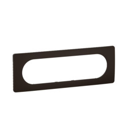 Legrand - Céliane 2024 - Plaque de finition Noir mat - 1 poste - 6/8 modules - Réf : CP0111