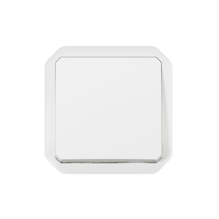 Legrand Plexo - Poussoir - 10A - 250V - composable - étanche - IP55/IK08 - Blanc - Réf : 069630L
