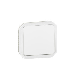 Legrand - Plexo - Poussoir - 10A - 250V - composable - étanche - IP55/IK08 - Blanc - Réf : 069630L