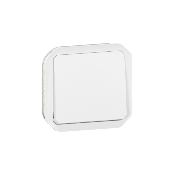 Legrand Plexo - Poussoir - 10A - 250V - composable - étanche - IP55/IK08 - Blanc - Réf : 069630L