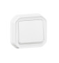 Legrand - Plexo - Poussoir NO+NF lumineux - 10A - 250V - encastré - étanche - IP55/IK08 - Blanc - Réf : 069616L+069692L