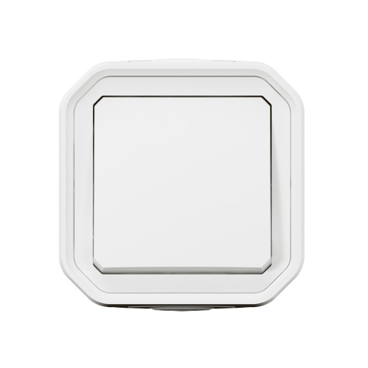 Legrand Plexo - Poussoir - 10A - 250V - saillie - étanche - IP55/IK08 - Blanc - Réf : 069760L