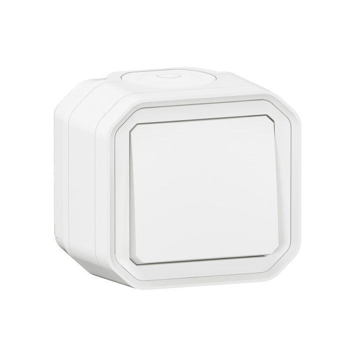 Legrand Plexo - Poussoir - 10A - 250V - saillie - étanche - IP55/IK08 - Blanc - Réf : 069760L